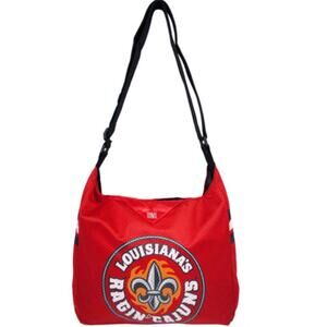 Louisiana Ragin Cajuns Little Earth Productions Jersey Large Tote Bag